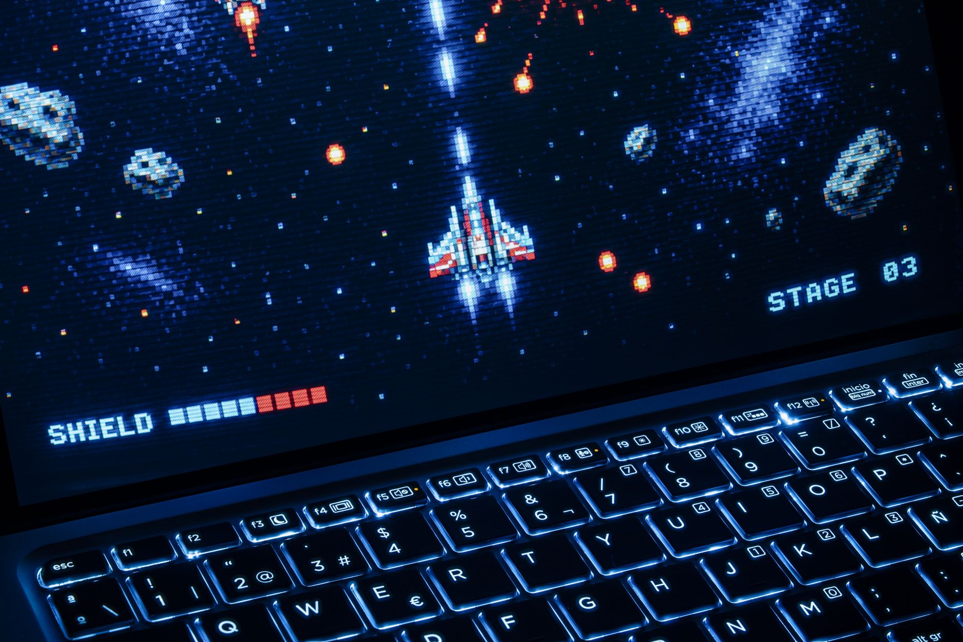 Jeu vidéo de course rétro